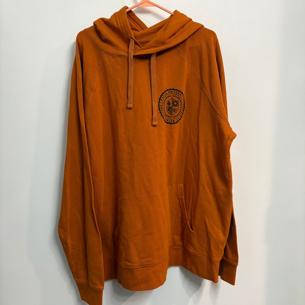 Goodfellow & Co Mens‎ XXL Earth University Hoodie Copper Ore Orange 3WX40 NWT